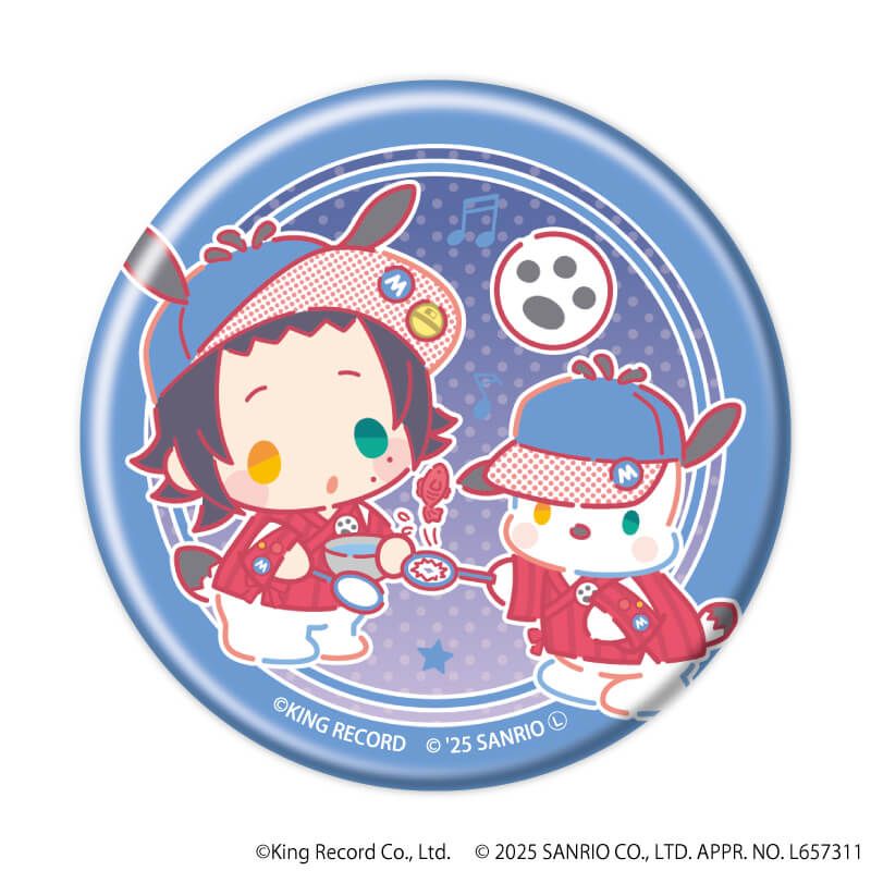 マット加工缶バッジ「ヒプノシスマイク SANRIO NAKAYOKU EDIT」01/コンプリートBOX(全9種)