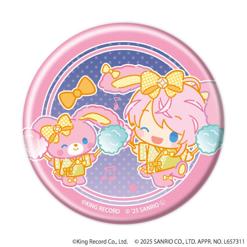 マット加工缶バッジ「ヒプノシスマイク SANRIO NAKAYOKU EDIT」01/コンプリートBOX(全9種)