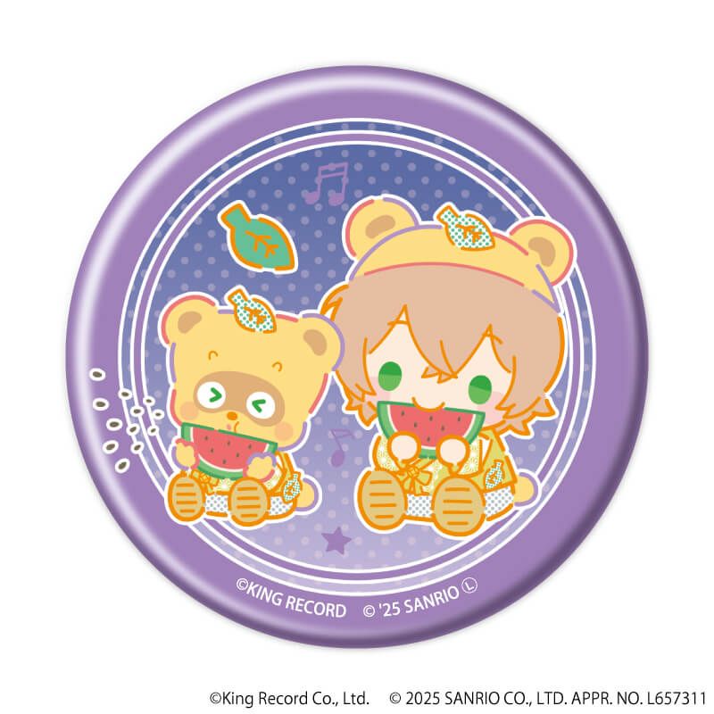 マット加工缶バッジ「ヒプノシスマイク SANRIO NAKAYOKU EDIT」01/コンプリートBOX(全9種)