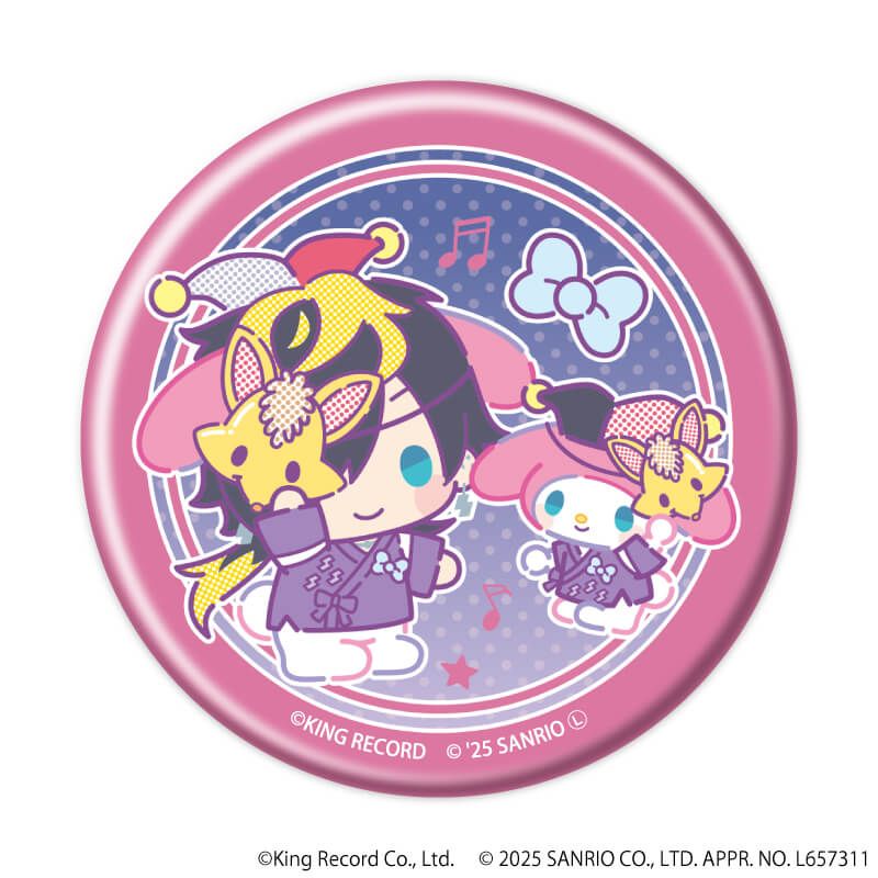 マット加工缶バッジ「ヒプノシスマイク SANRIO NAKAYOKU EDIT」02/ブラインド(9種)