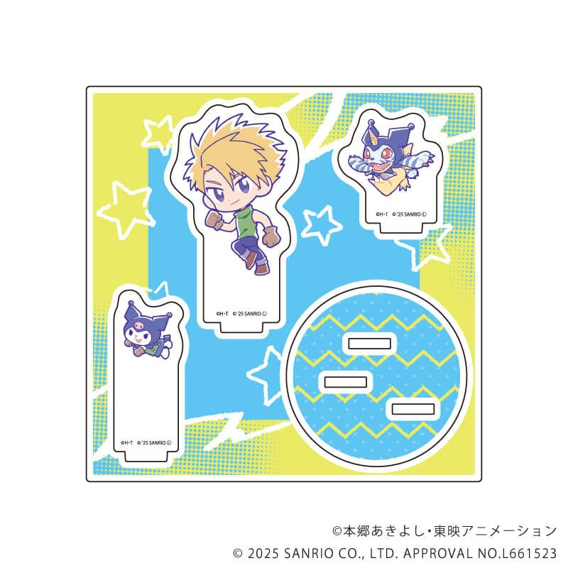 アクリルスタンドプレート「デジモンアドベンチャー×サンリオキャラクターズ」02/石田ヤマト＆ガブモン×クロミ(コラボイラスト)