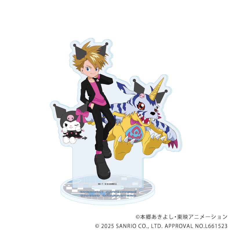 アクリルスタンド「デジモンアドベンチャー×サンリオキャラクターズ」02/石田ヤマト＆ガブモン×クロミ(コラボイラスト)