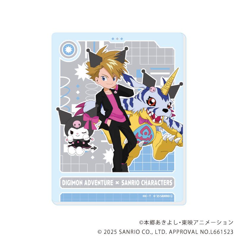 アクリルカード「デジモンアドベンチャー×サンリオキャラクターズ」01/コンプリートセット(全8種)(コラボイラスト)