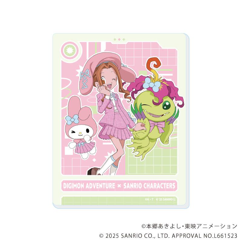 アクリルカード「デジモンアドベンチャー×サンリオキャラクターズ」01/コンプリートセット(全8種)(コラボイラスト)
