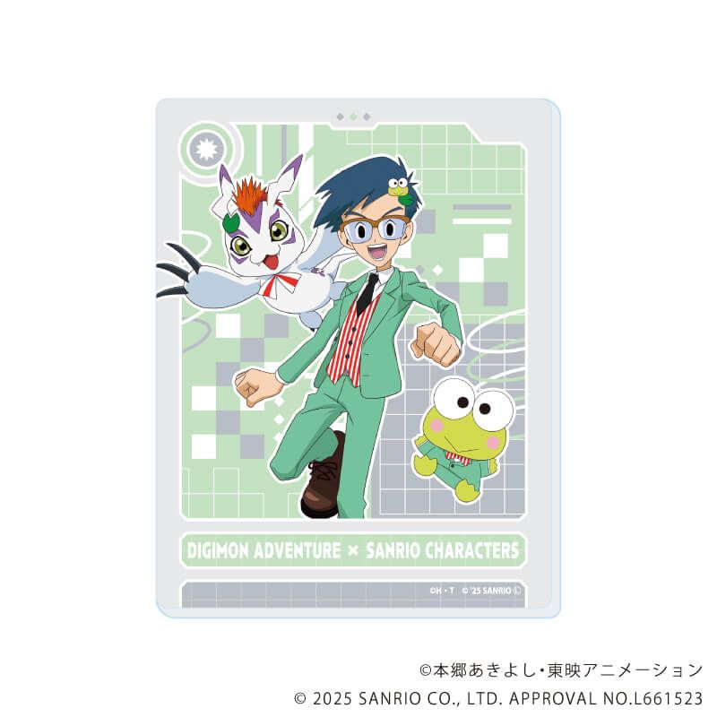アクリルカード「デジモンアドベンチャー×サンリオキャラクターズ」01/コンプリートセット(全8種)(コラボイラスト)