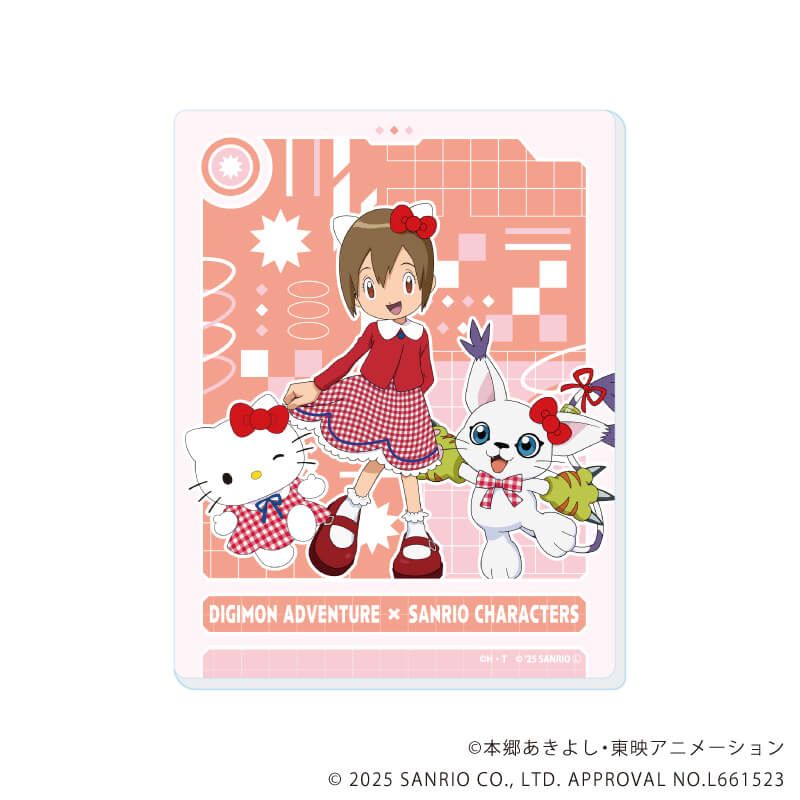 アクリルカード「デジモンアドベンチャー×サンリオキャラクターズ」01/コンプリートセット(全8種)(コラボイラスト)