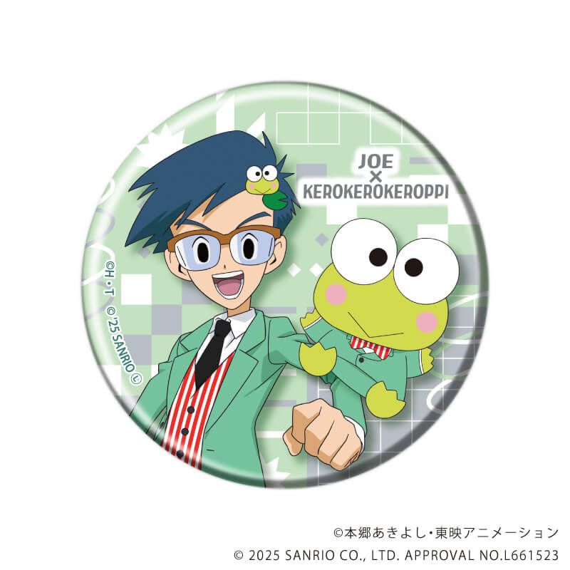 缶バッジ「デジモンアドベンチャー×サンリオキャラクターズ」01/BOX1 コンプリートセット(全8種)(コラボイラスト)