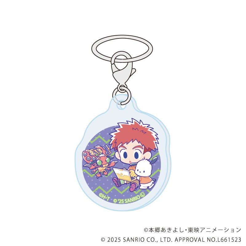 めじるしチャーム「デジモンアドベンチャー×サンリオキャラクターズ」01/ブラインド(8種)(コラボイラスト)