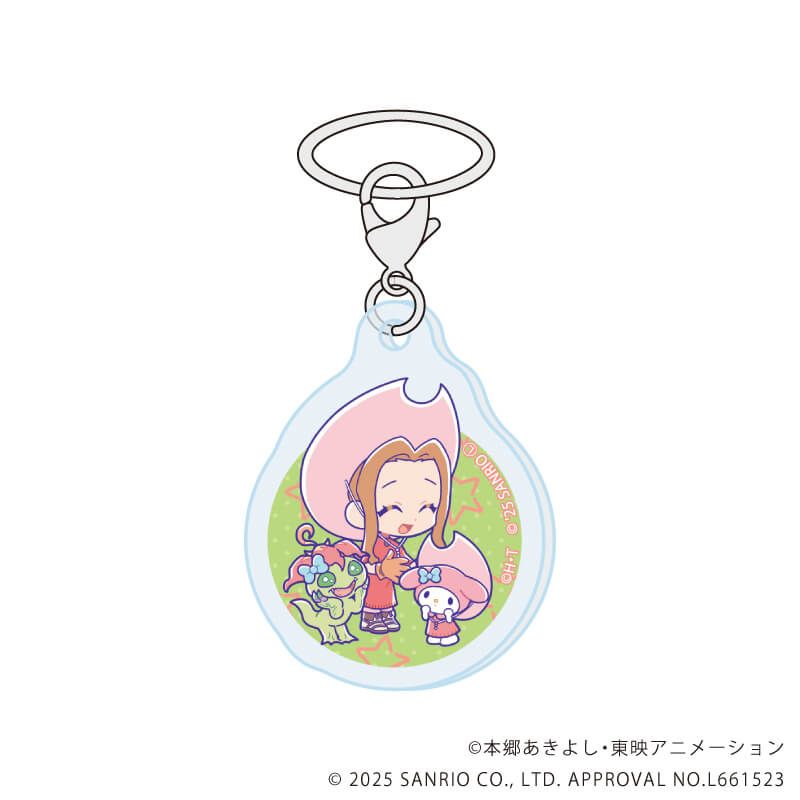 めじるしチャーム「デジモンアドベンチャー×サンリオキャラクターズ」01/ブラインド(8種)(コラボイラスト)