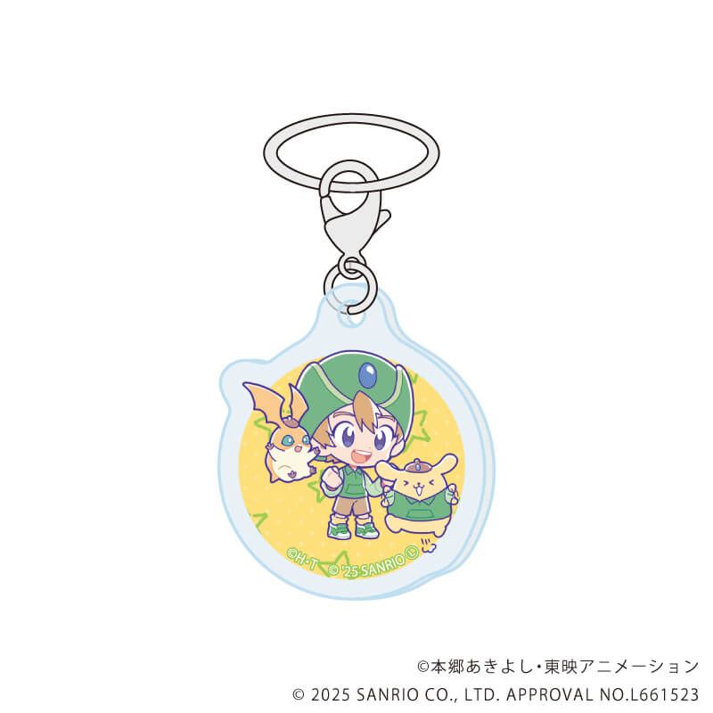 めじるしチャーム「デジモンアドベンチャー×サンリオキャラクターズ」01/ブラインド(8種)(コラボイラスト)