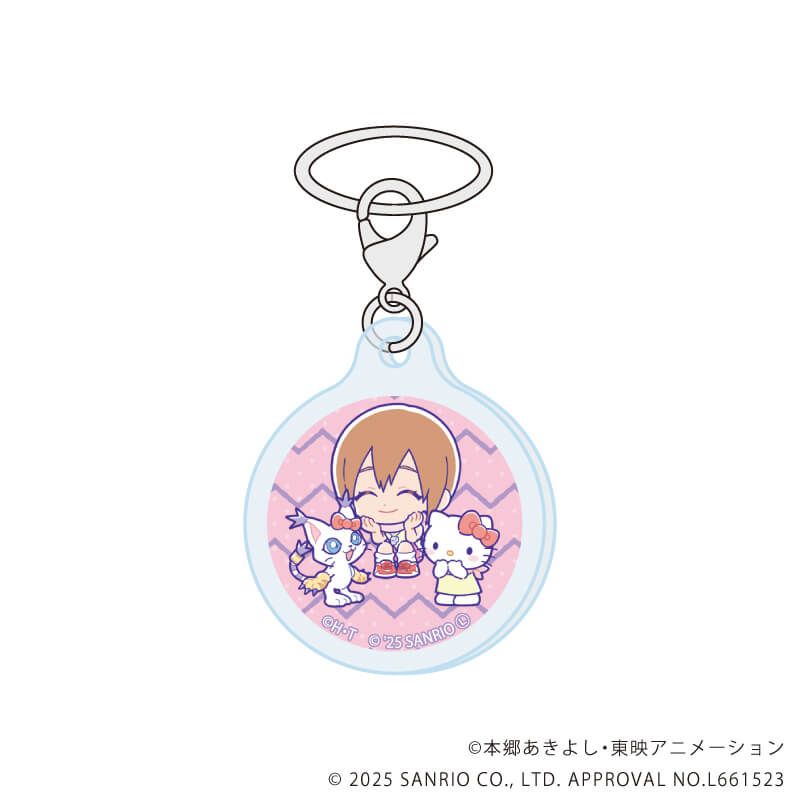 めじるしチャーム「デジモンアドベンチャー×サンリオキャラクターズ」01/ブラインド(8種)(コラボイラスト)