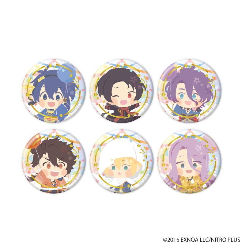 きらめき缶バッジ「わんぱく！刀剣乱舞」01/コンプリートBOX(全6種)