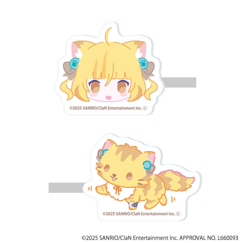 前髪クリップ（2個セット）「にゃんたじあ！」01/若魔麦たると 2025誕生日ver.(公式イラスト)