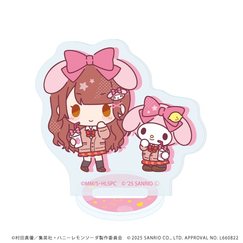 アクリルぷちスタンド「TVアニメ『ハニーレモンソーダ』×サンリオキャラクターズ」01/コンプリートBOX(全6種)(ミニキャライラスト)