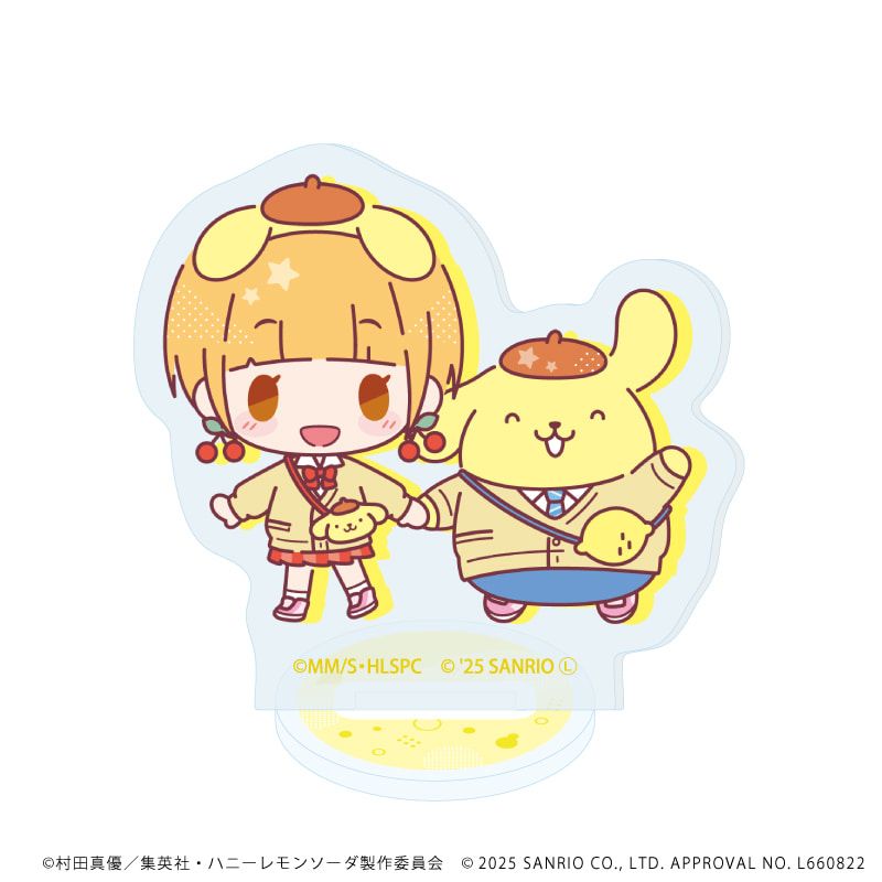 アクリルぷちスタンド「TVアニメ『ハニーレモンソーダ』×サンリオキャラクターズ」01/コンプリートBOX(全6種)(ミニキャライラスト)