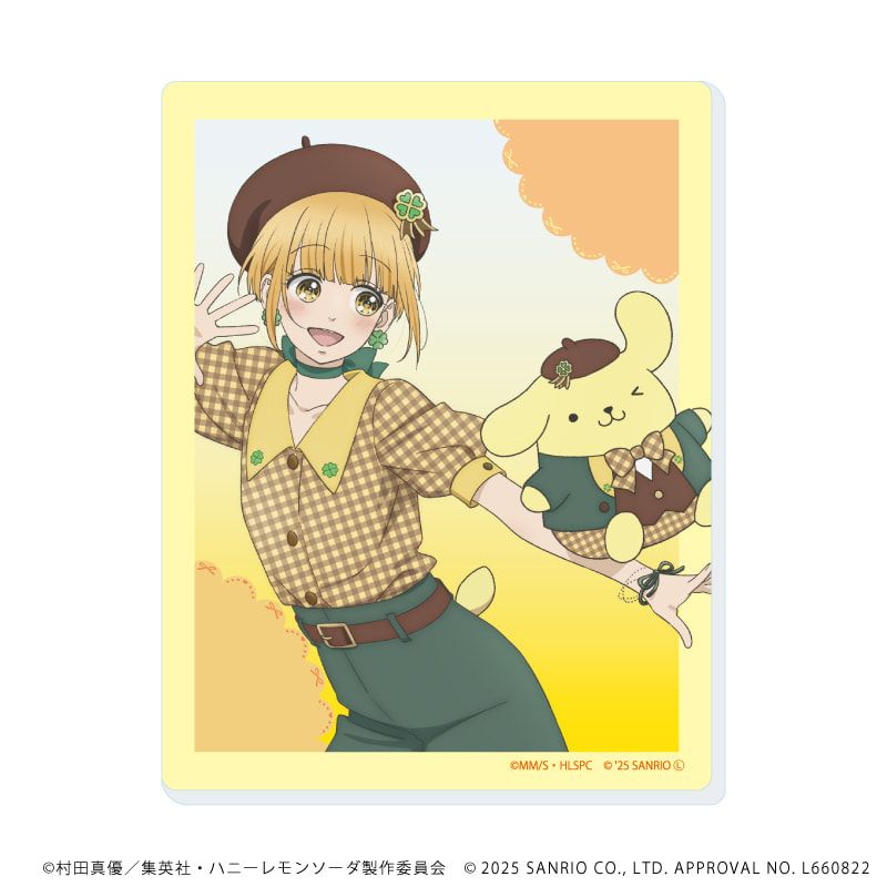 アクリルカード「TVアニメ『ハニーレモンソーダ』×サンリオキャラクターズ」01/コンプリートBOX(全6種)(等身イラスト)