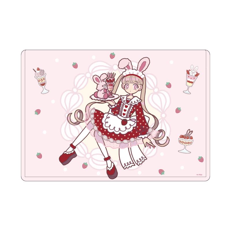キャラクリアケース「Charaforio」01/ラビッツストロベリーパフェ(公式イラスト)
