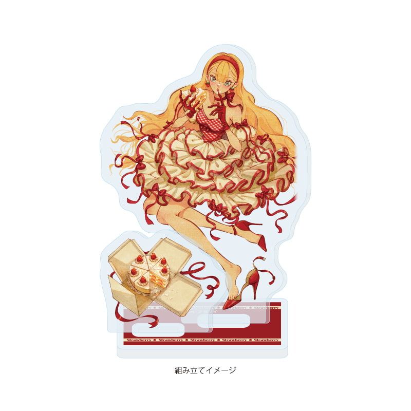 アクリルスタンドプレート 「Charaforio」02/ショートケーキホリック(公式イラスト)