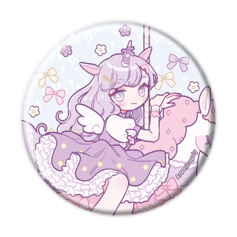 缶バッジ「Charaforio」01/コンプリートセット（全5種）(公式イラスト)