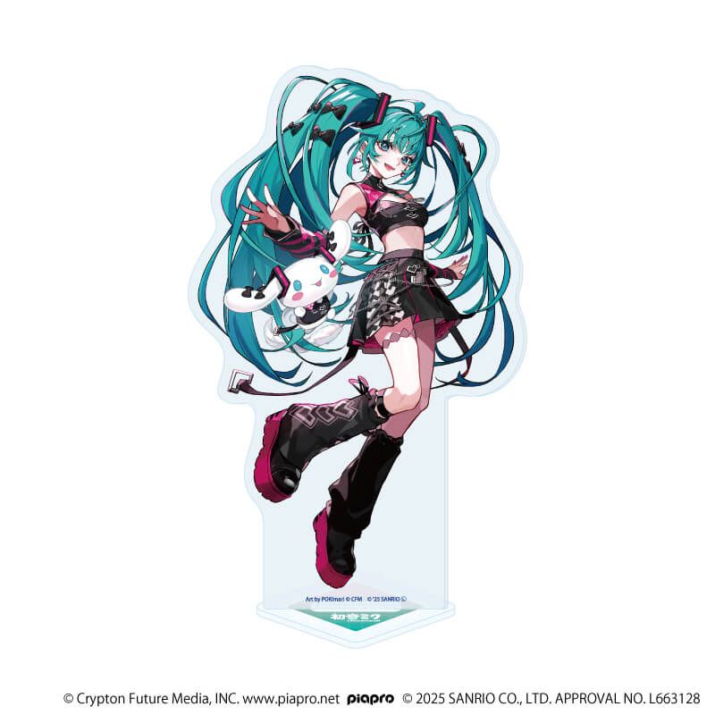 ホログラムアクリルスタンド「初音ミク×シナモロール」03/(コラボイラスト)