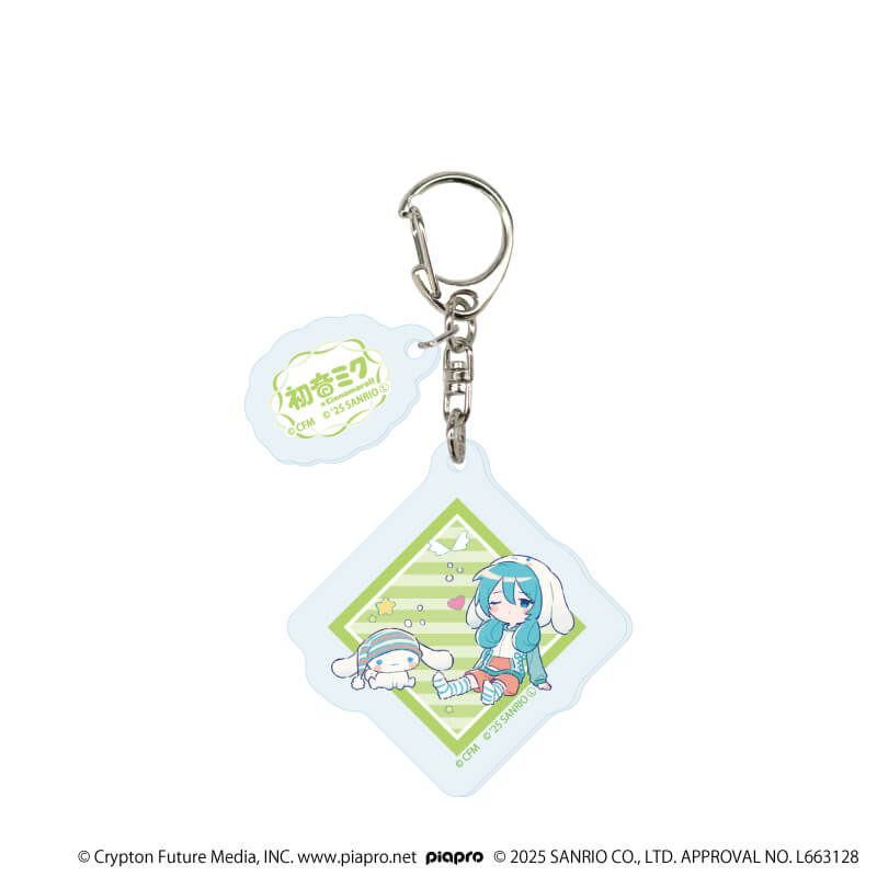パーツ付きアクリルキーホルダー「初音ミク×シナモロール」04/コンプリートセット(全9種)(コラボイラスト)