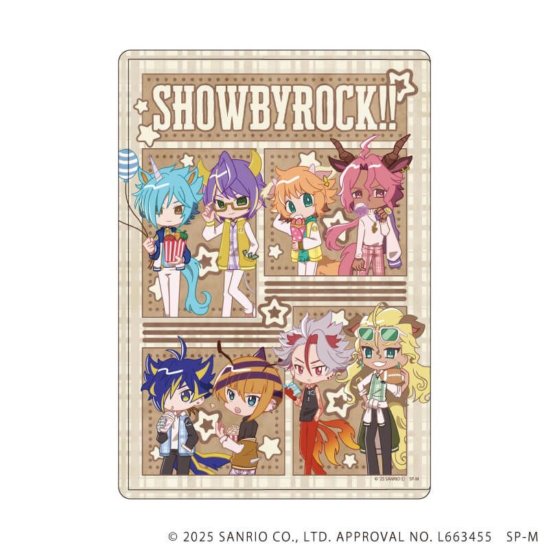 キャラクリアケース「SHOW BY ROCK!!」55/集合デザイン(ミニキャライラスト)