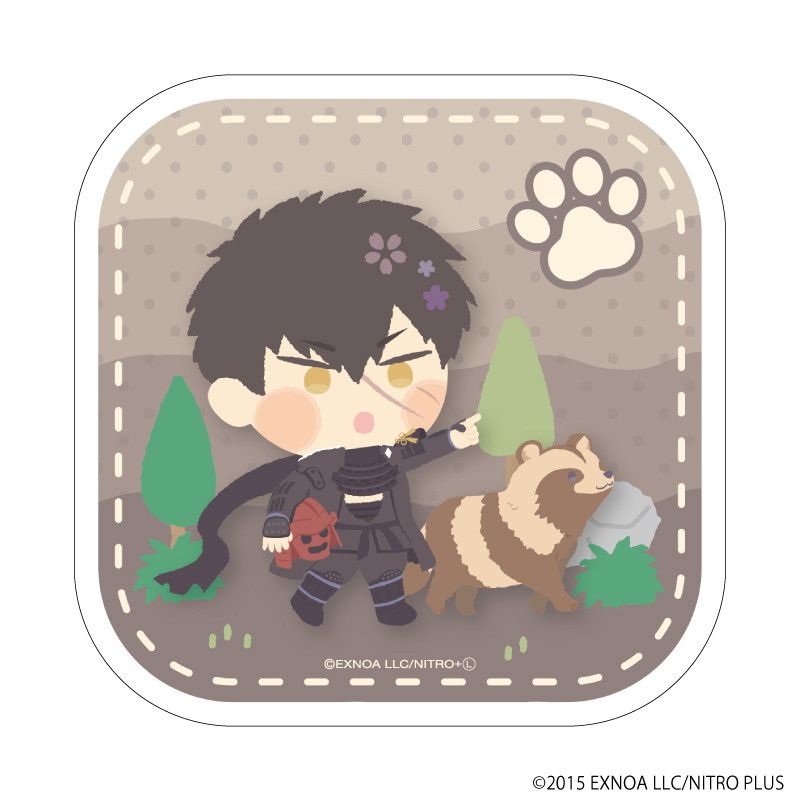 ダイカットステッカー「わんぱく！刀剣乱舞」29/どうだぬきまさくに