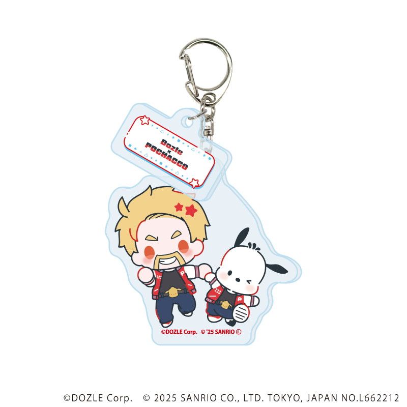 パーツ付きアクリルキーホルダー「ドズル社×はぴだんぶい」01/コンプリートセット(全6種)(コラボイラスト)