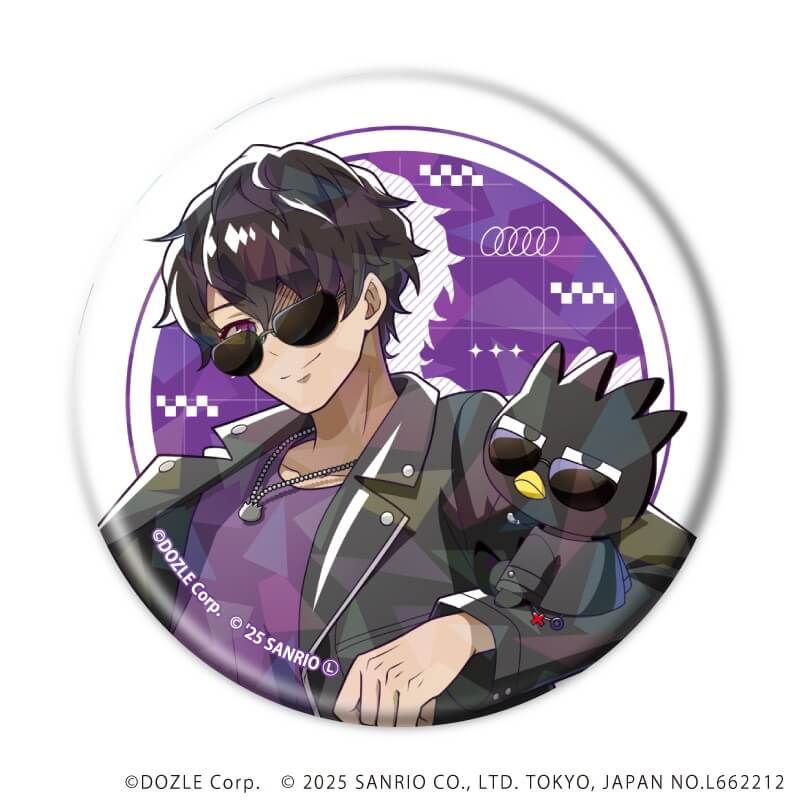 ホログラム缶バッジ(57mm)「ドズル社×はぴだんぶい」01/コンプリートセット(全6種)(コラボイラスト)