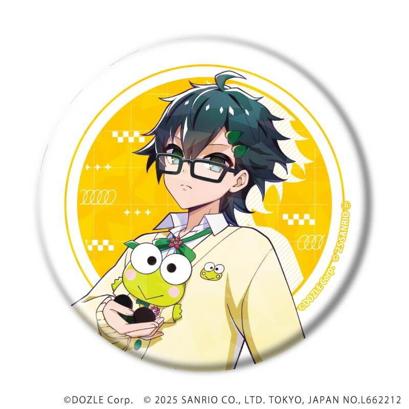 ホログラム缶バッジ(57mm)「ドズル社×はぴだんぶい」01/コンプリートセット(全6種)(コラボイラスト)