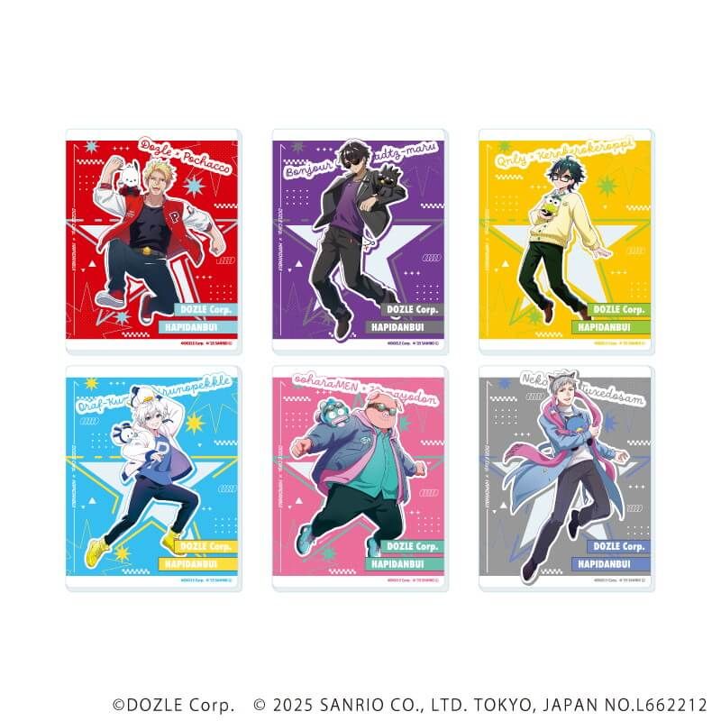 アクリルカード「ドズル社×はぴだんぶい」01/ブラインド(6種)(コラボイラスト)