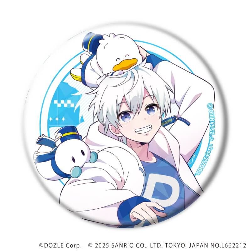 ホログラム缶バッジ(57mm)「ドズル社×はぴだんぶい」01/ブラインド(6種)(コラボイラスト)