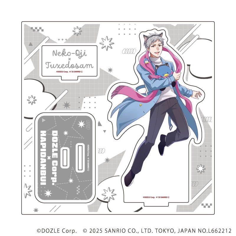 アクリルスタンドプレート「ドズル社×はぴだんぶい」06/ネコおじ×タキシードサム(コラボイラスト)