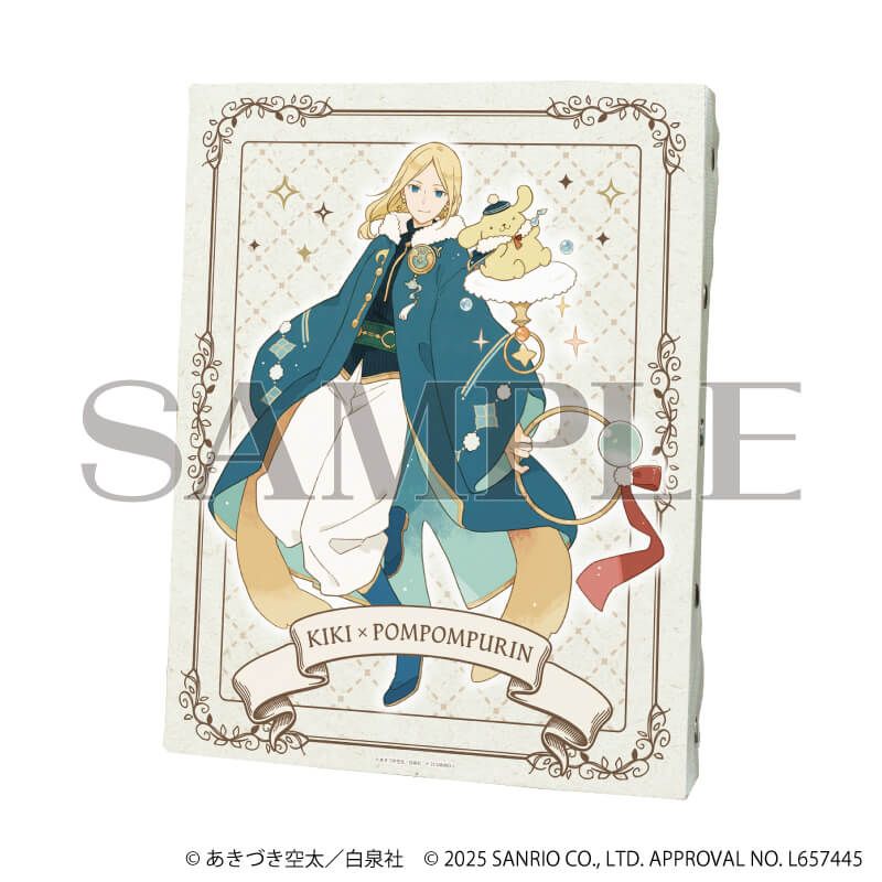 キャンバスボード「赤髪の白雪姫×サンリオキャラクターズ」04/木々×ポムポムプリン(コラボイラスト)