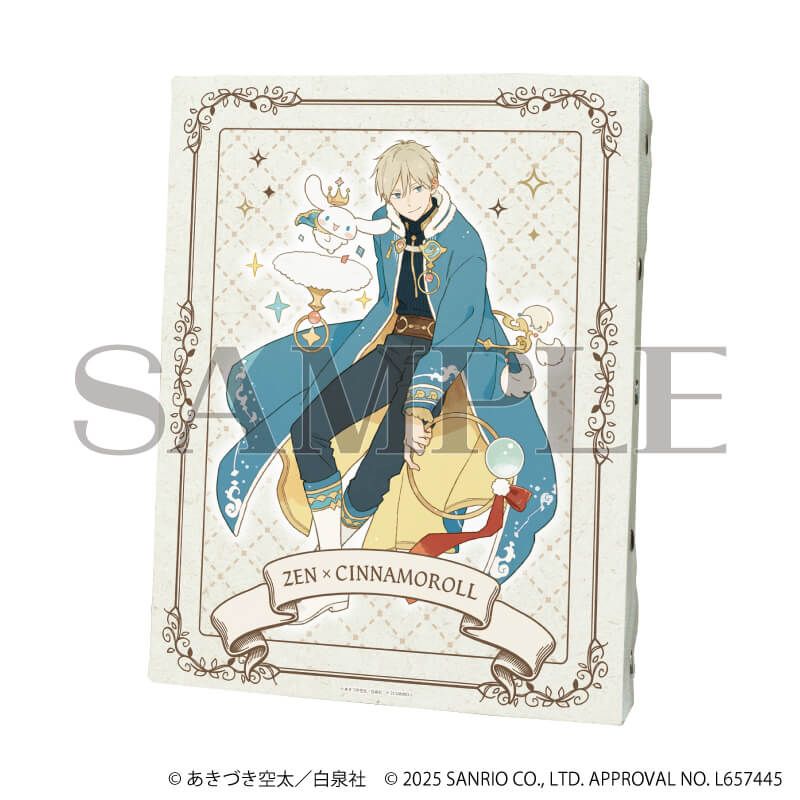 キャンバスボード「赤髪の白雪姫×サンリオキャラクターズ」02/ゼン×シナモロール(コラボイラスト)