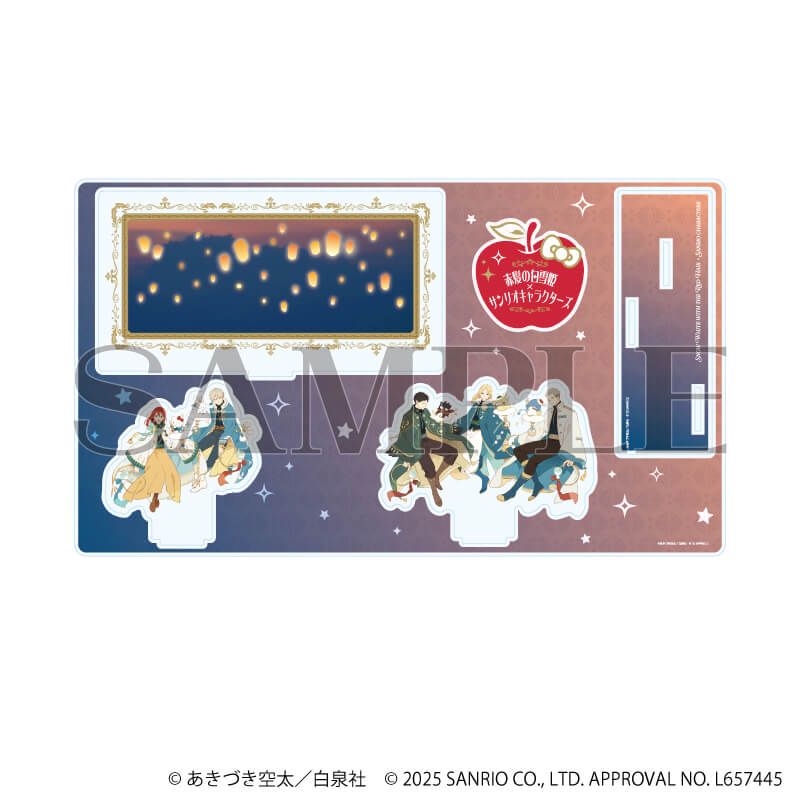 プレミアム アクリルジオラマプレート「赤髪の白雪姫×サンリオキャラクターズ」01/(コラボイラスト)