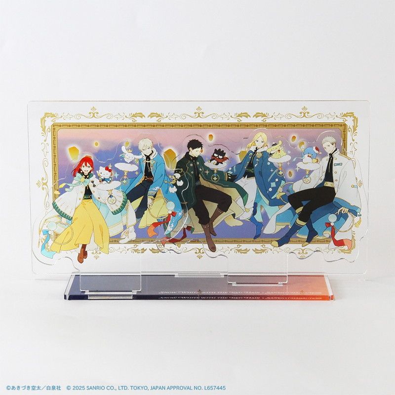プレミアム アクリルジオラマプレート「赤髪の白雪姫×サンリオキャラクターズ」01/(コラボイラスト)