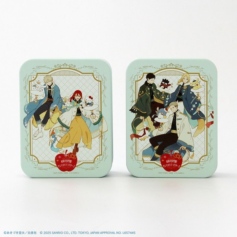 ブリューム缶小物入れ「赤髪の白雪姫×サンリオキャラクターズ」01/Aパターン(コラボイラスト)