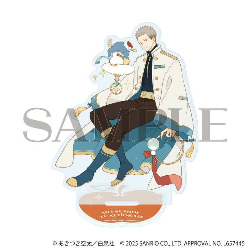 アクリルスタンド「赤髪の白雪姫×サンリオキャラクターズ」03/ミツヒデ×タキシードサム(コラボイラスト)