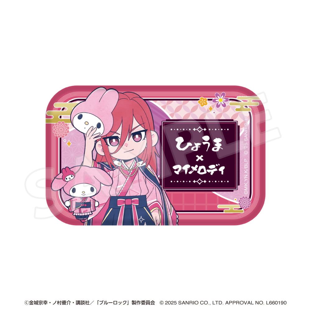 「ブルーロック×サンリオキャラクターズ 」 ブラインドお名前スクエア缶バッジ