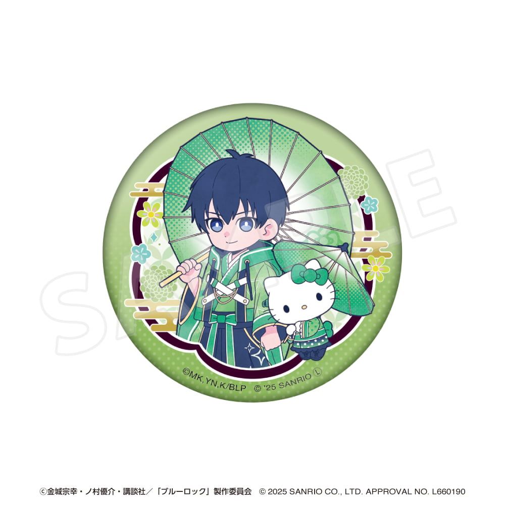 「ブルーロック×サンリオキャラクターズ 」 ブラインド缶バッジ