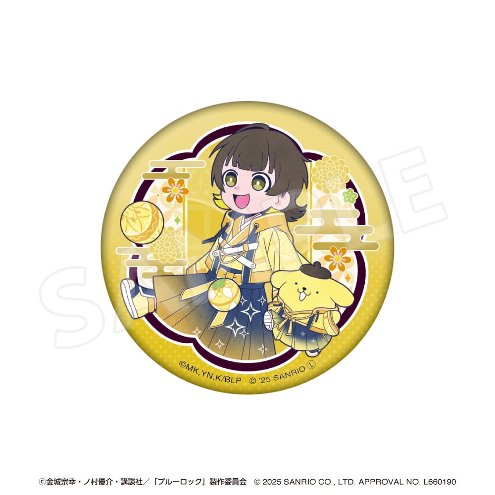 「ブルーロック×サンリオキャラクターズ 」 ブラインド缶バッジ