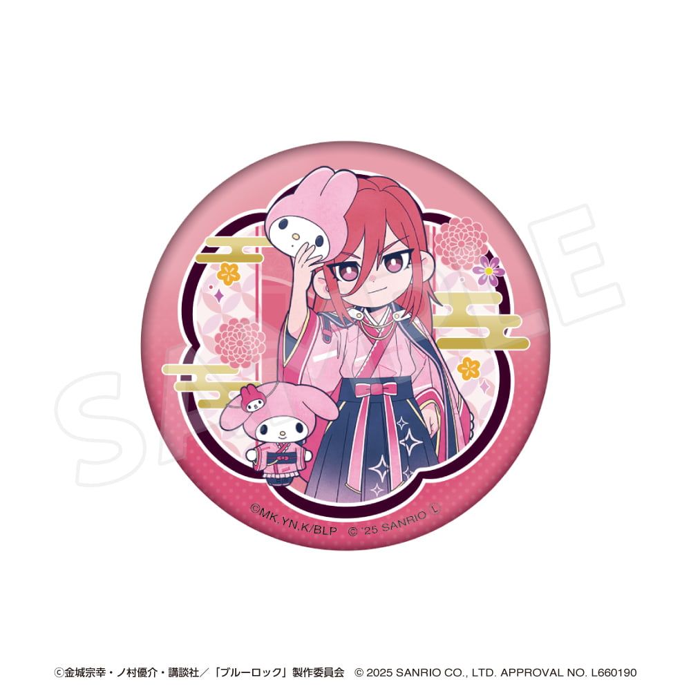 「ブルーロック×サンリオキャラクターズ 」 ブラインド缶バッジ