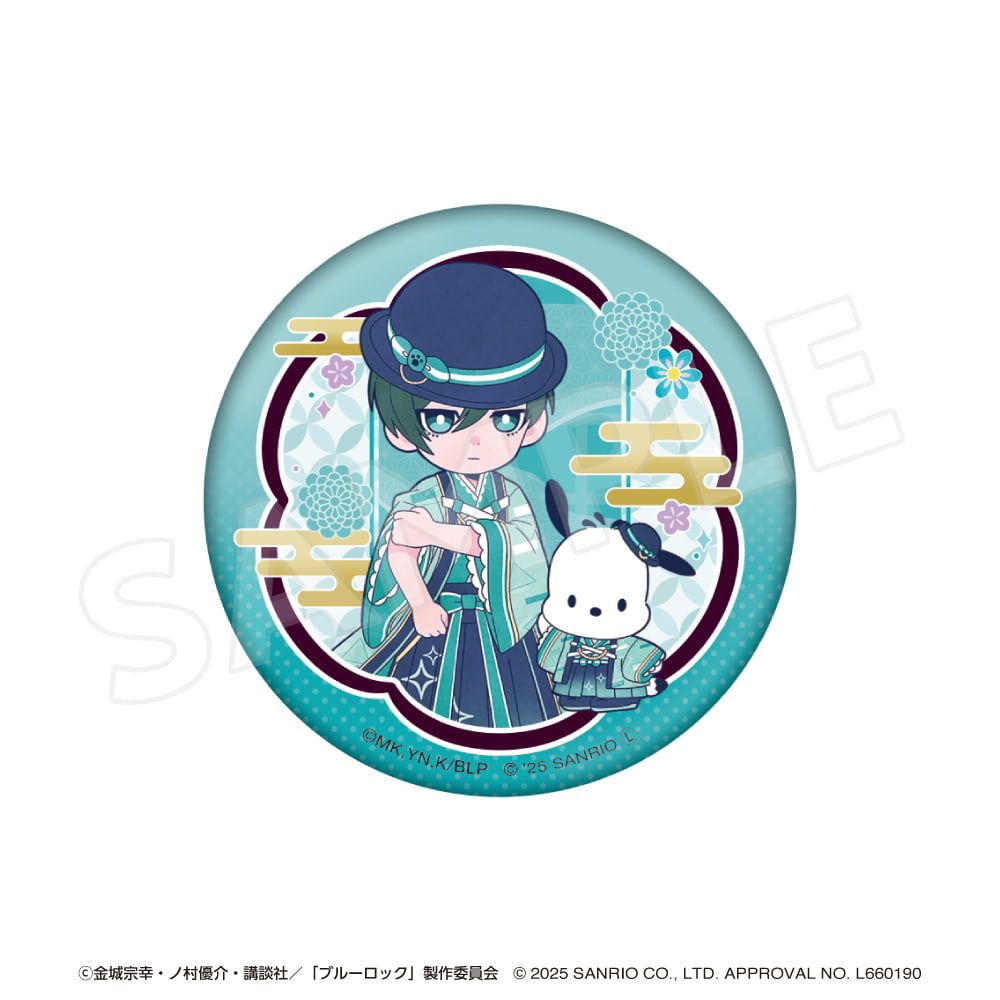 「ブルーロック×サンリオキャラクターズ 」 ブラインド缶バッジ