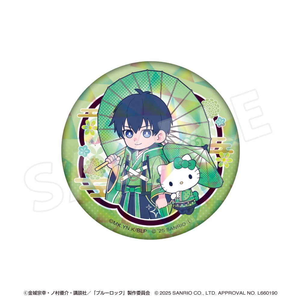 「ブルーロック×サンリオキャラクターズ 」 ブラインド缶バッジ