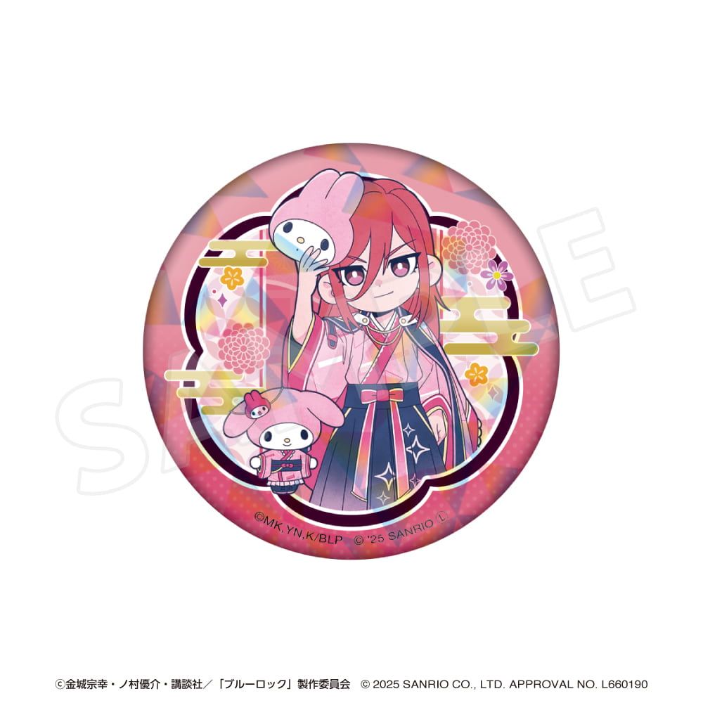 「ブルーロック×サンリオキャラクターズ 」 ブラインド缶バッジ