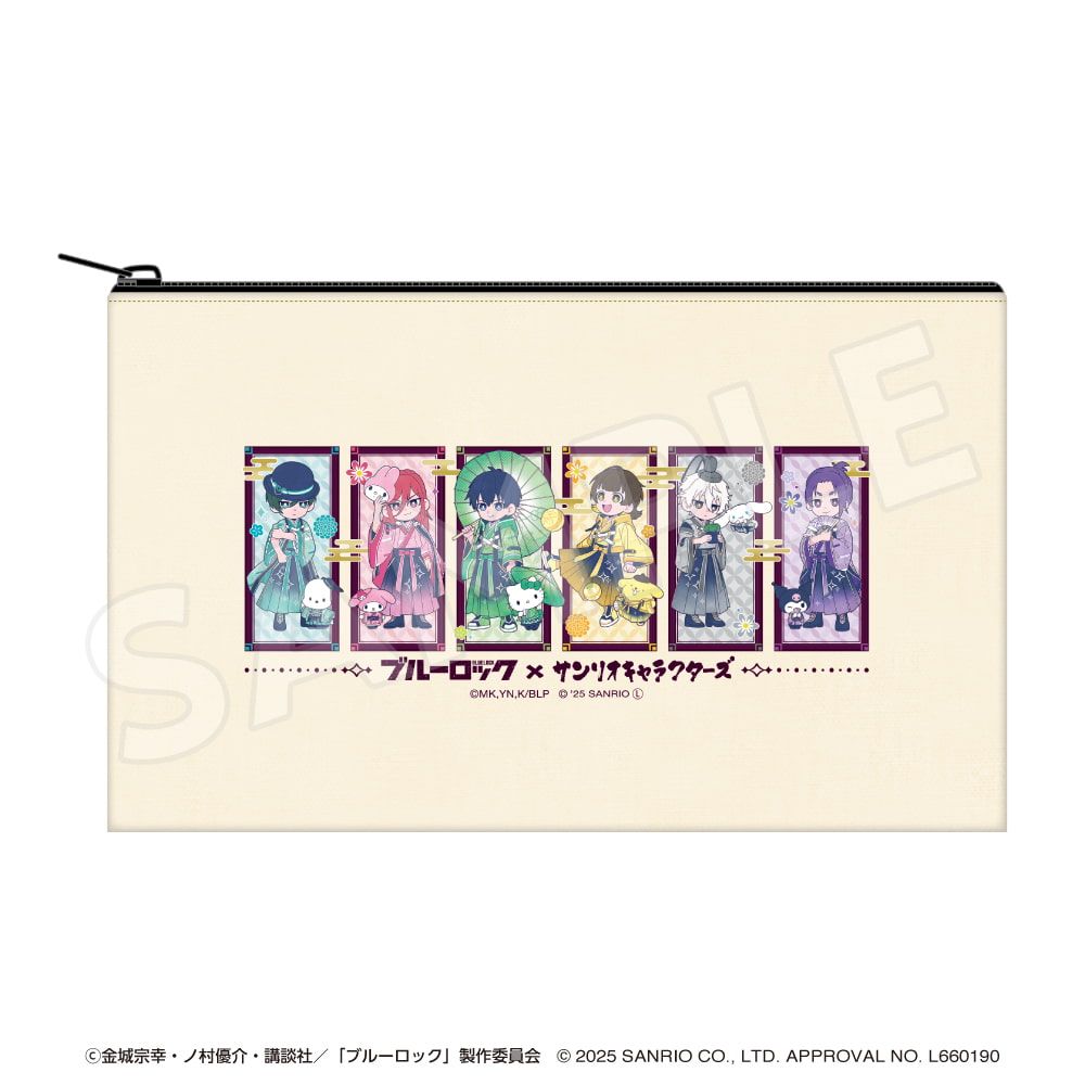 「ブルーロック×サンリオキャラクターズ 」 フラットポーチ