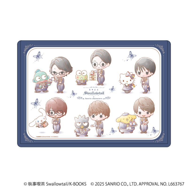 キャラクリアケース「執事喫茶スワロウテイル×サンリオキャラクターズ」01/集合デザイン(コラボイラスト)