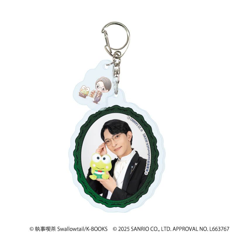 パーツ付きアクリルキーホルダー「執事喫茶スワロウテイル×サンリオキャラクターズ」01/コンプリートセット(全6種)