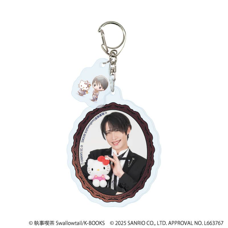 パーツ付きアクリルキーホルダー「執事喫茶スワロウテイル×サンリオキャラクターズ」01/コンプリートセット(全6種)